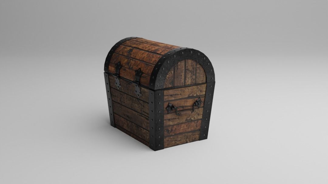 Treasure Chest 3D Model 3D model_4