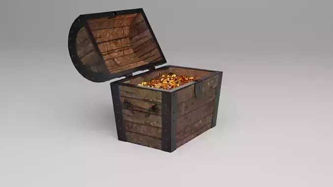 Treasure Chest 3D Model