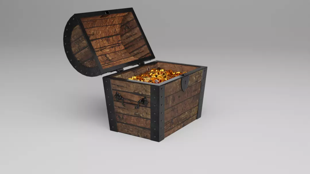Treasure Chest 3D Model 3D model_0