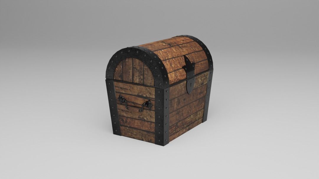 Treasure Chest 3D Model 3D model_3