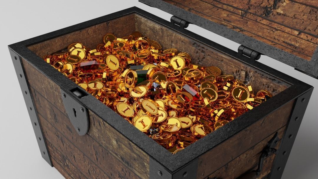 Treasure Chest 3D Model 3D model_2