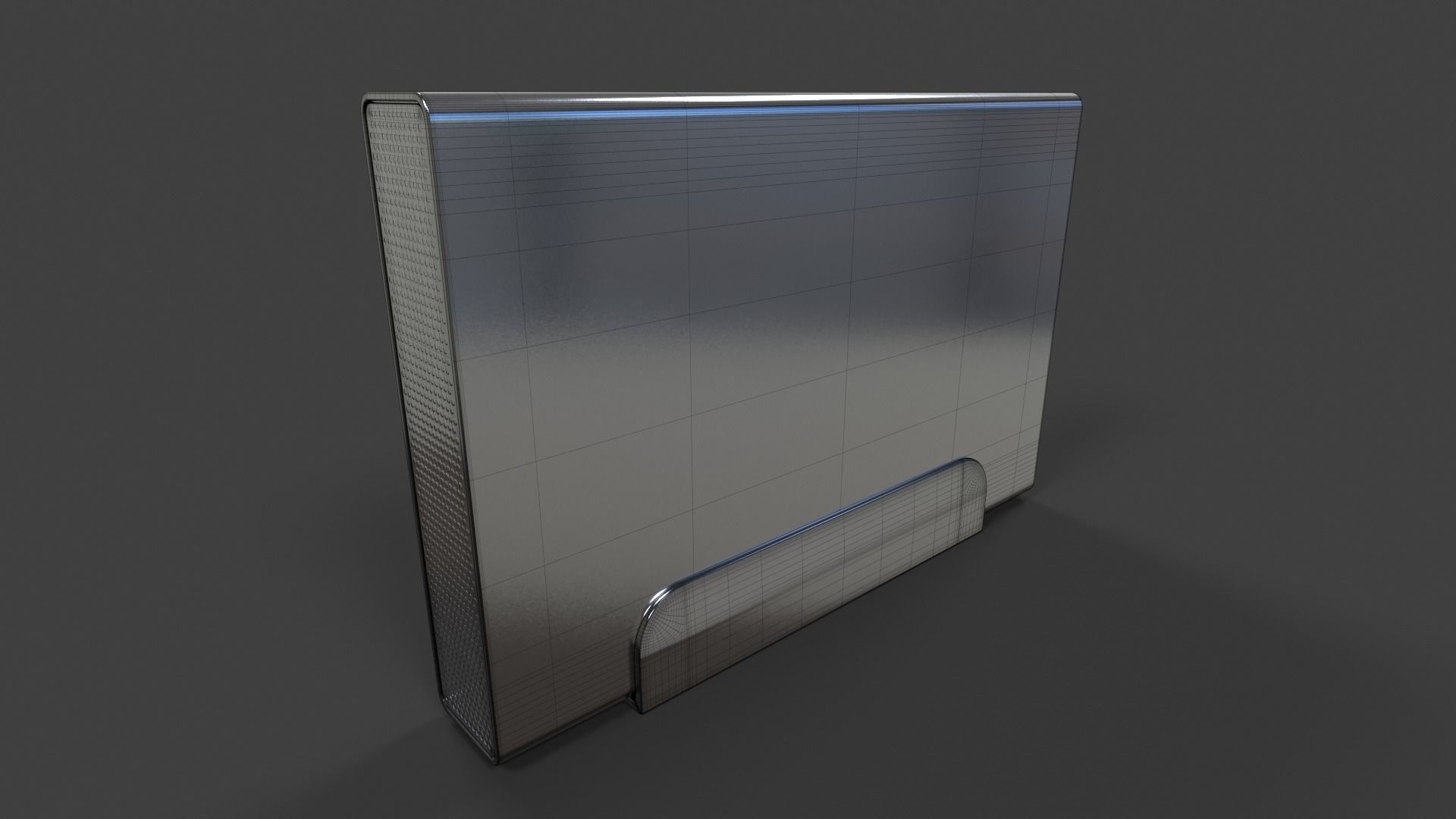 External Hard Drive Large V02 - High Poly 3D model_1