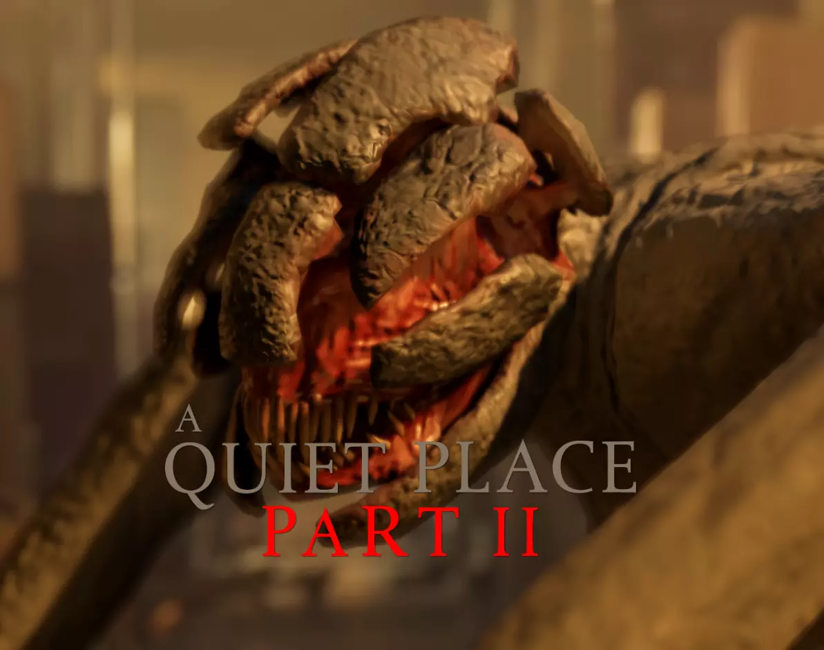 A Quiet Place  2 - Alien Low-poly 3D model_0