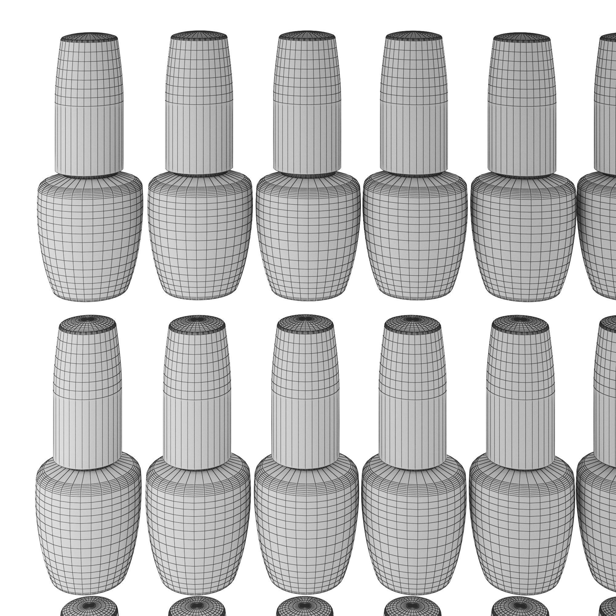 Manicure varnishes 3D model_8