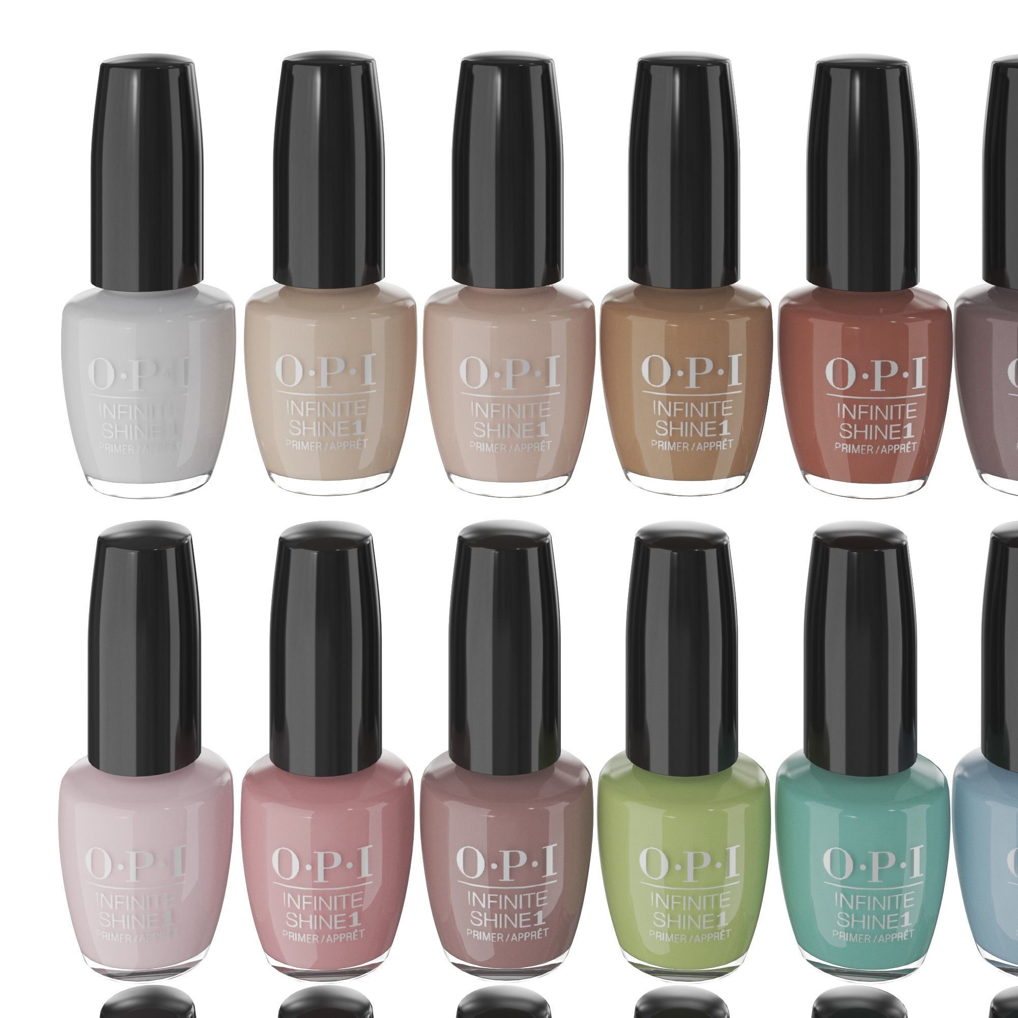 Manicure varnishes 3D model_9