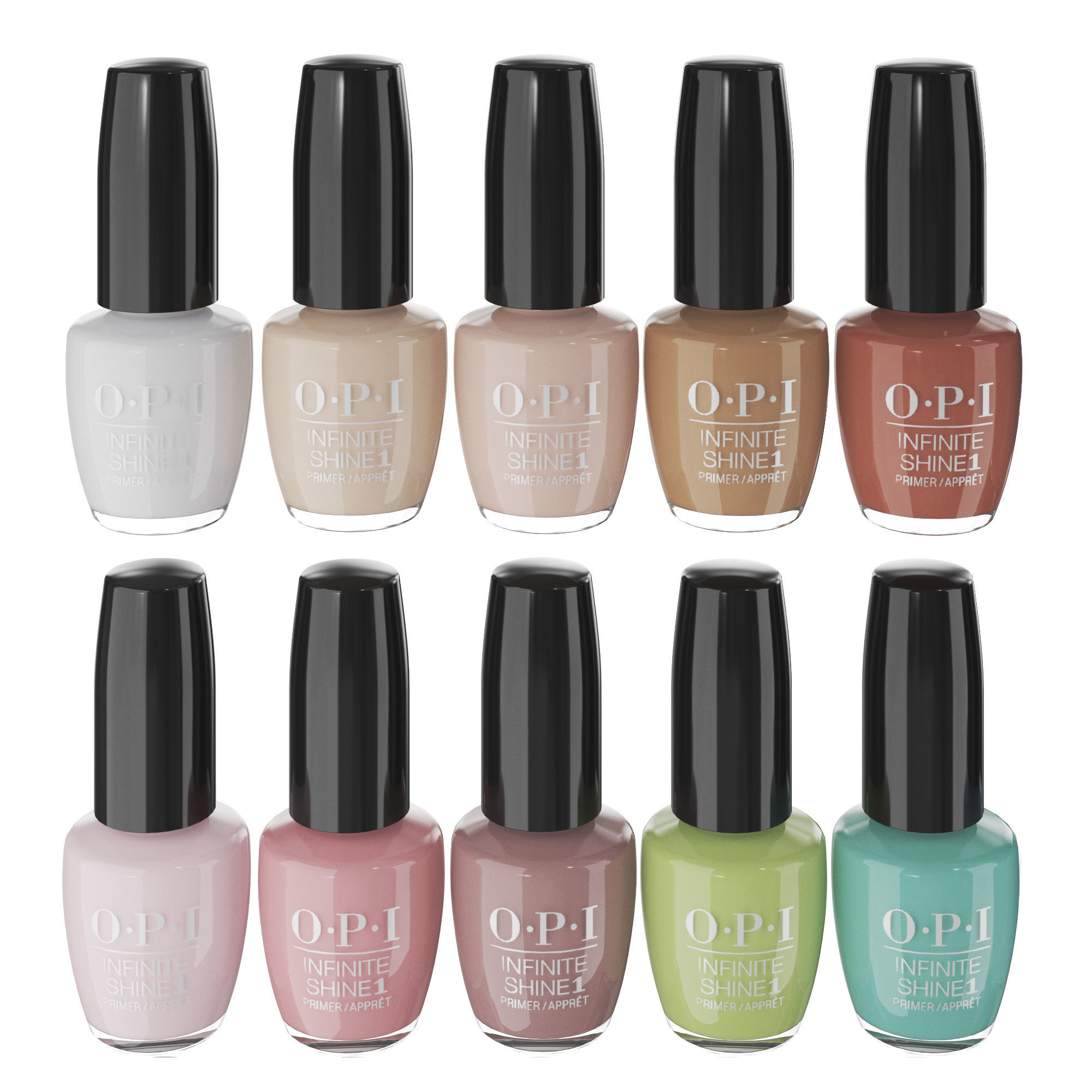 Manicure varnishes 3D model_1