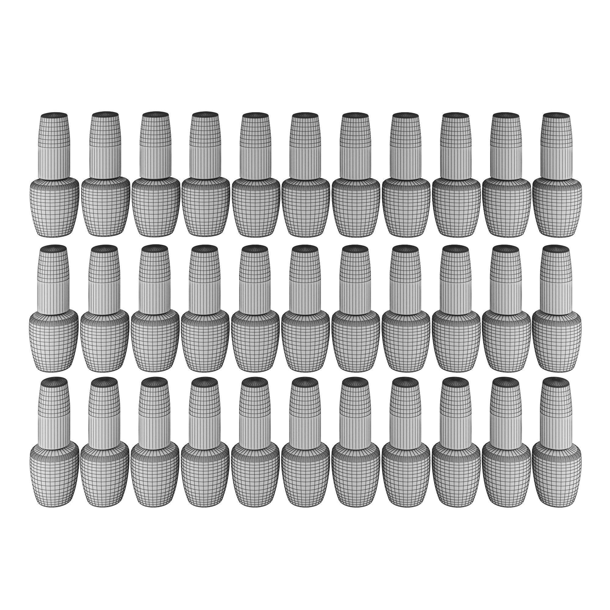 Manicure varnishes 3D model_7