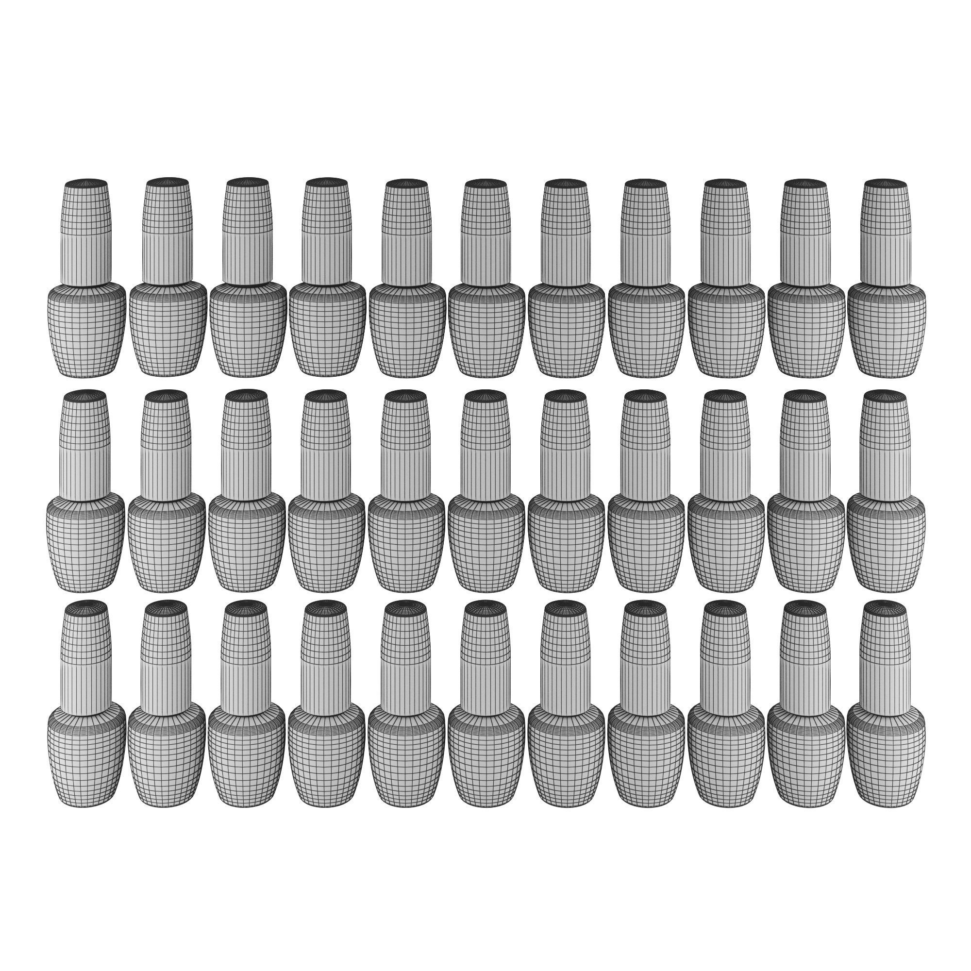 Manicure varnishes 3D model_2