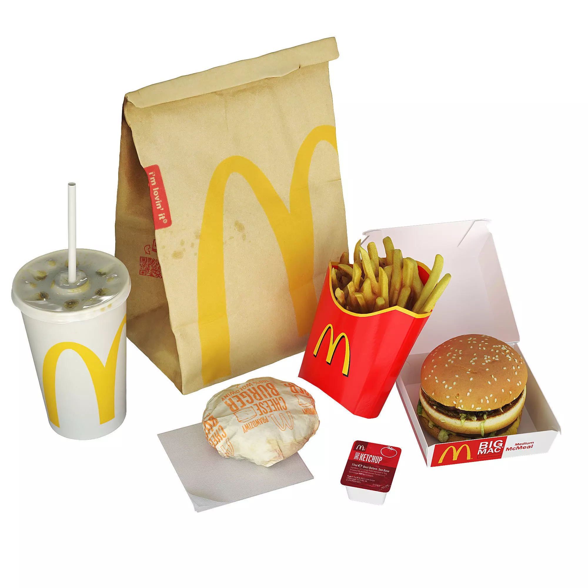 McDonalds Meal 3D model_0