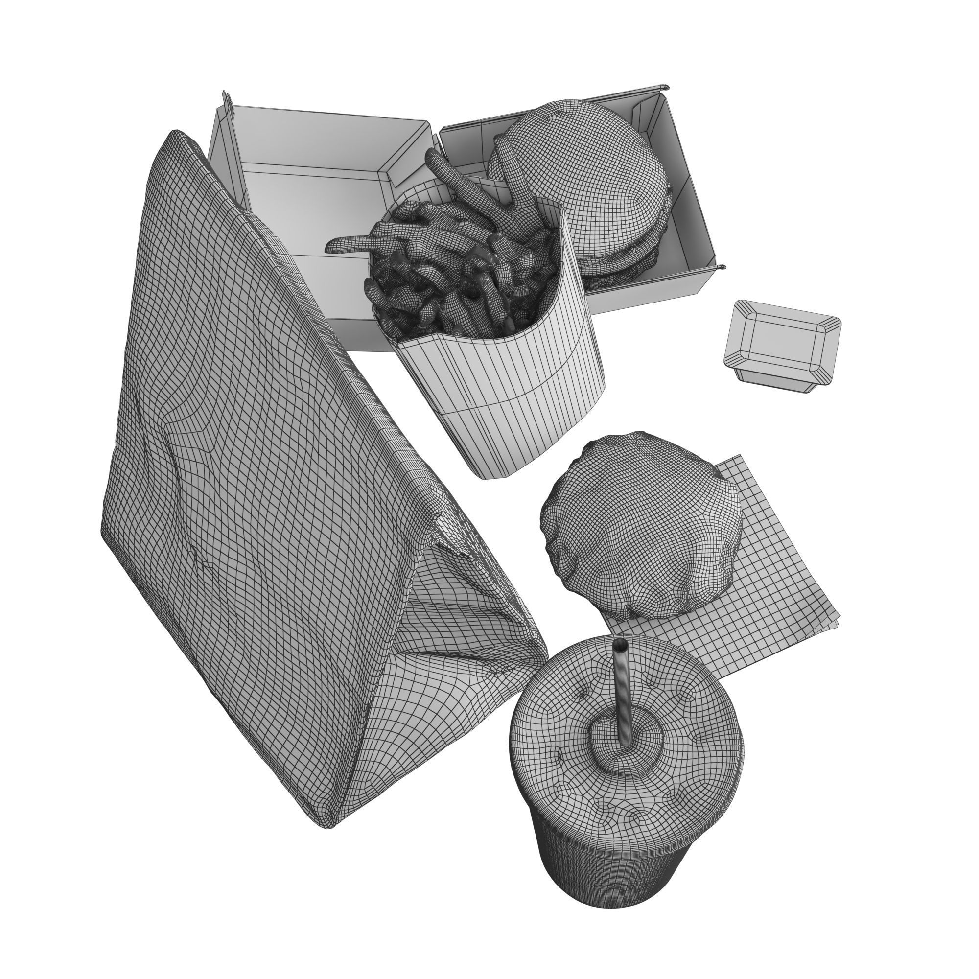 McDonalds Meal 3D model_3