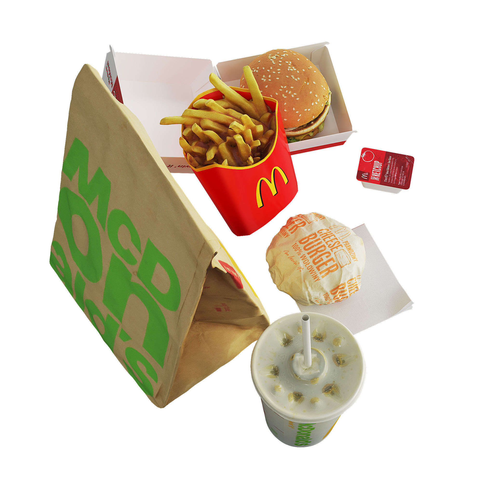 McDonalds Meal 3D model_6