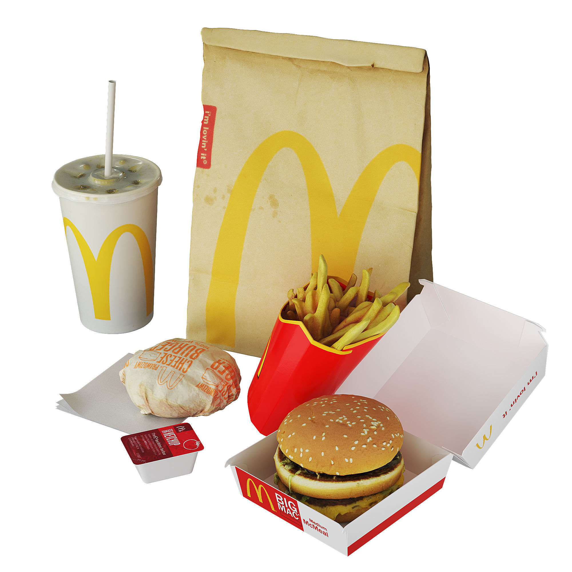 McDonalds Meal 3D model_1