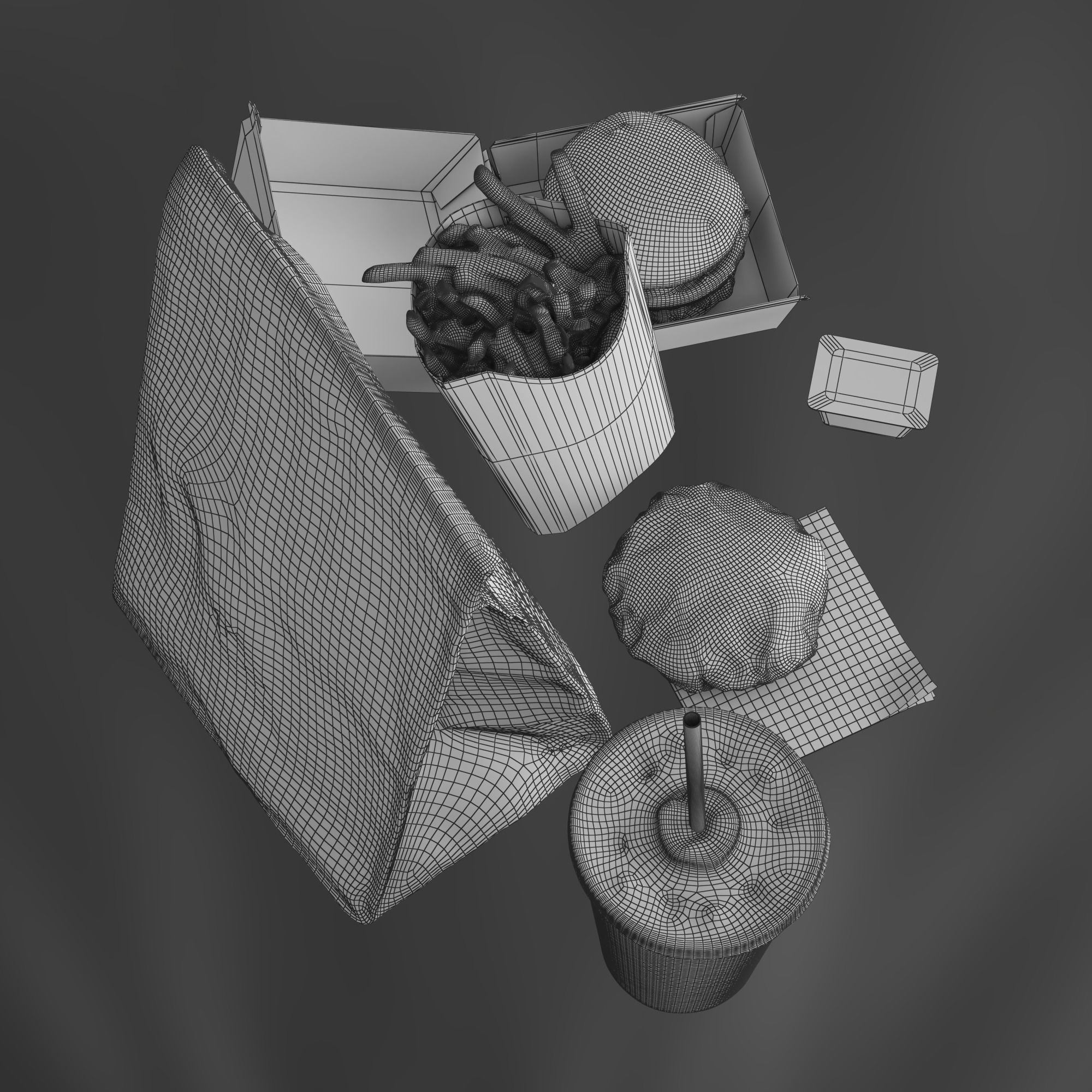 McDonalds Meal 3D model_4