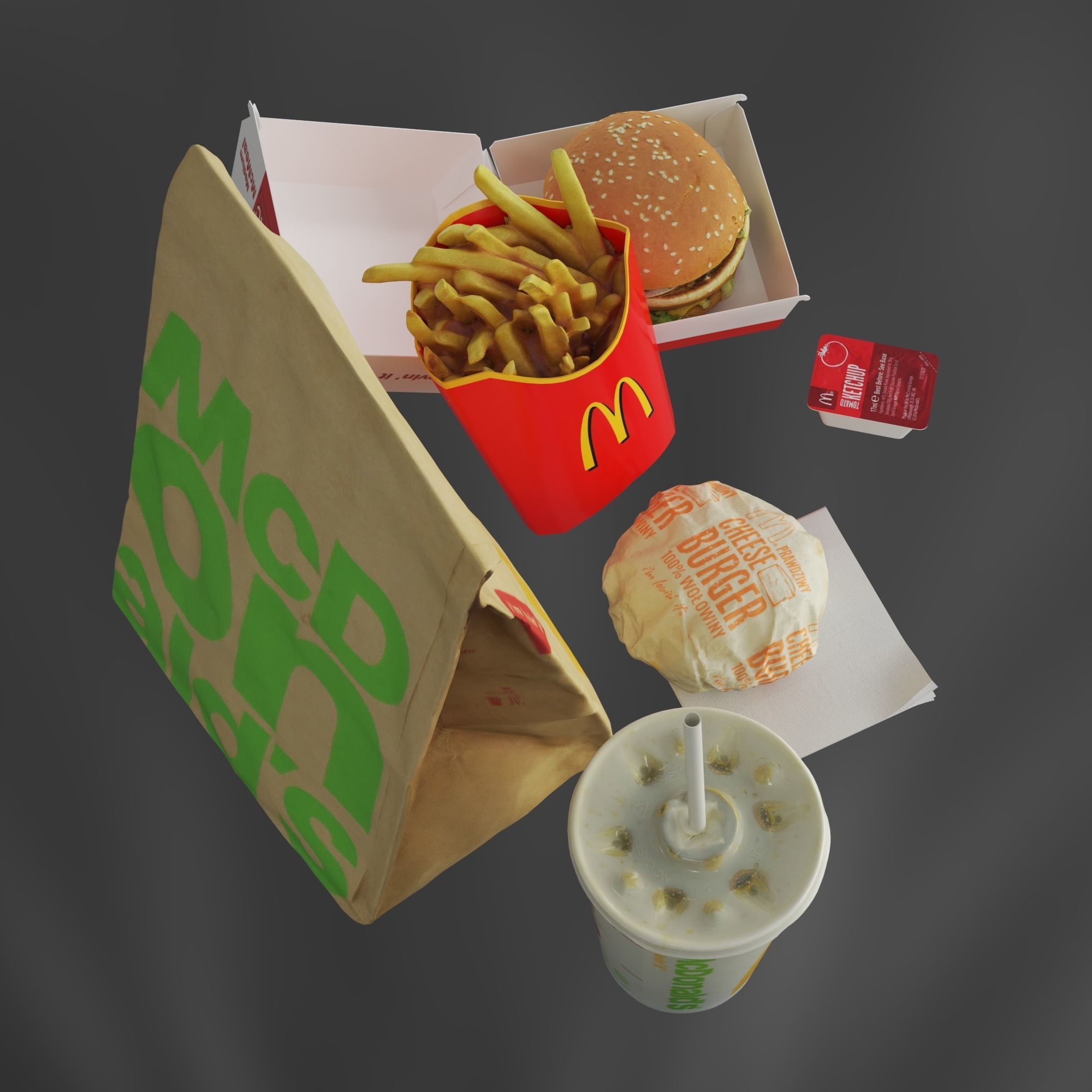 McDonalds Meal 3D model_5