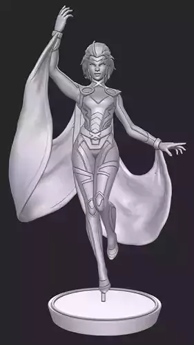 Storm X-men stl sliced and keyed 3D print model