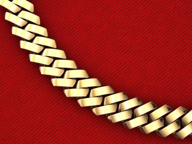 10 MM CUBAN SQUARE LINK CHAIN FOR BRACELET OR NECKLACE 3D print model_3