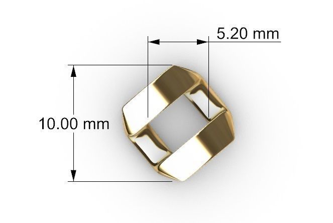 10 MM CUBAN SQUARE LINK CHAIN FOR BRACELET OR NECKLACE 3D print model_10