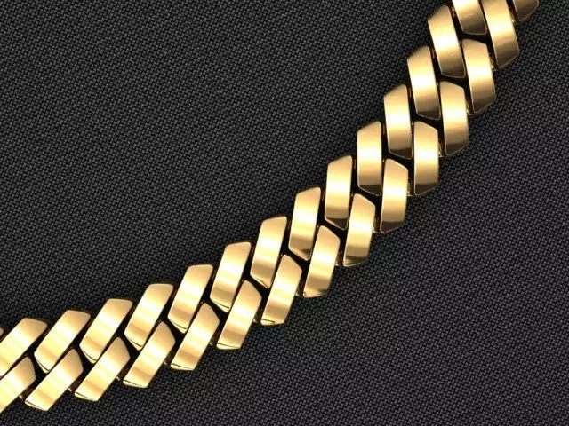 10 MM CUBAN SQUARE LINK CHAIN FOR BRACELET OR NECKLACE 3D print model_0