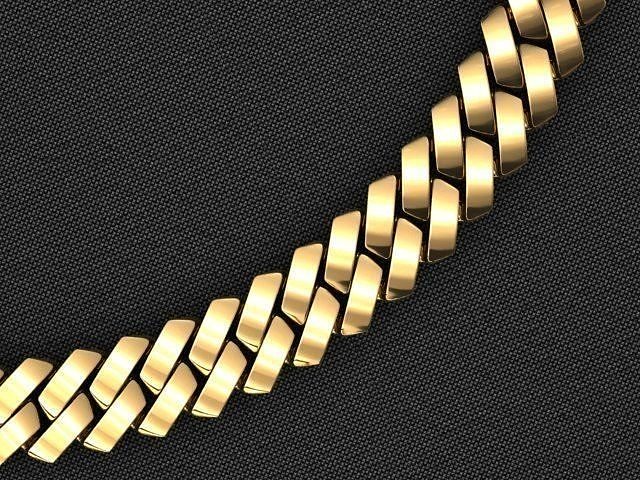 10 MM CUBAN SQUARE LINK CHAIN FOR BRACELET OR NECKLACE 3D print model