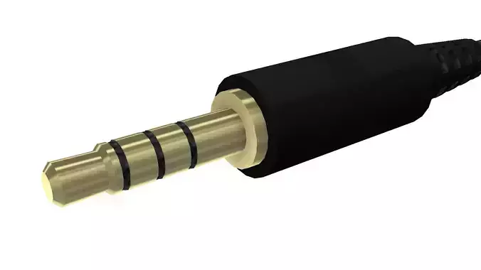 35mm jack input 3D model