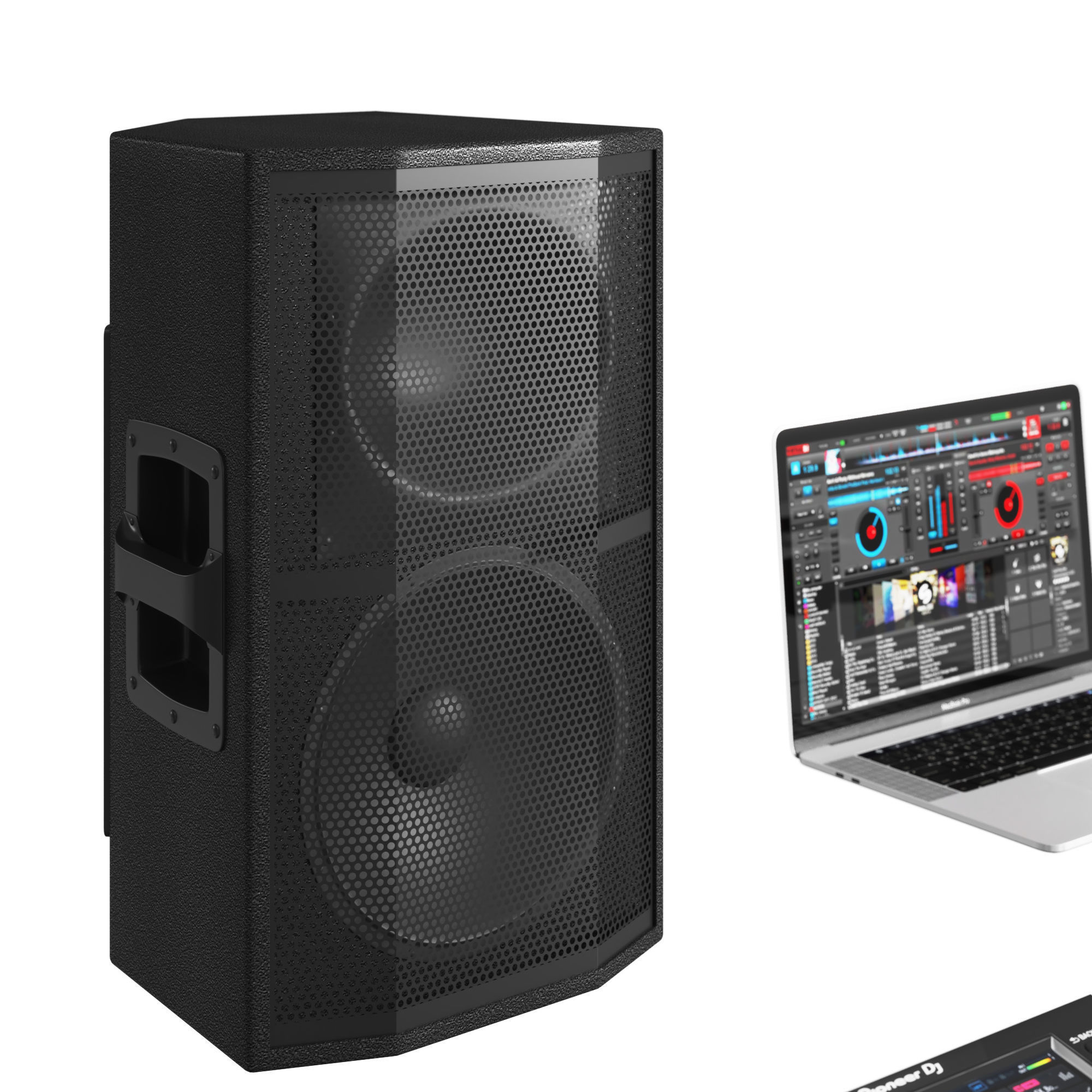 Pioneer DJ Music Set 3D model_6