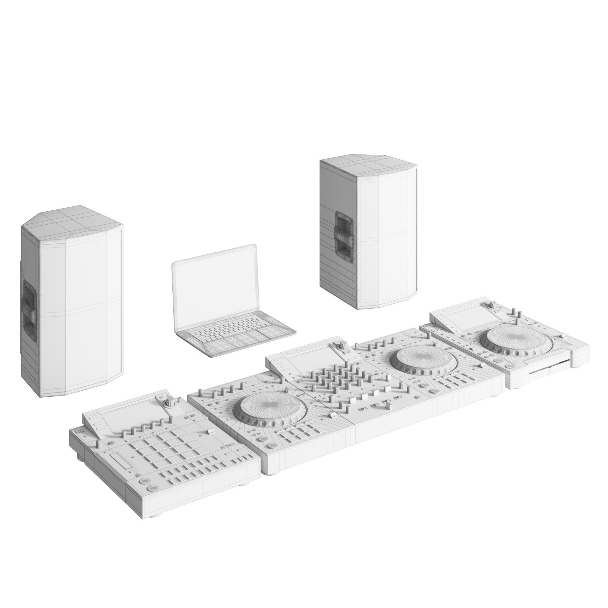 Pioneer DJ Music Set 3D model_8