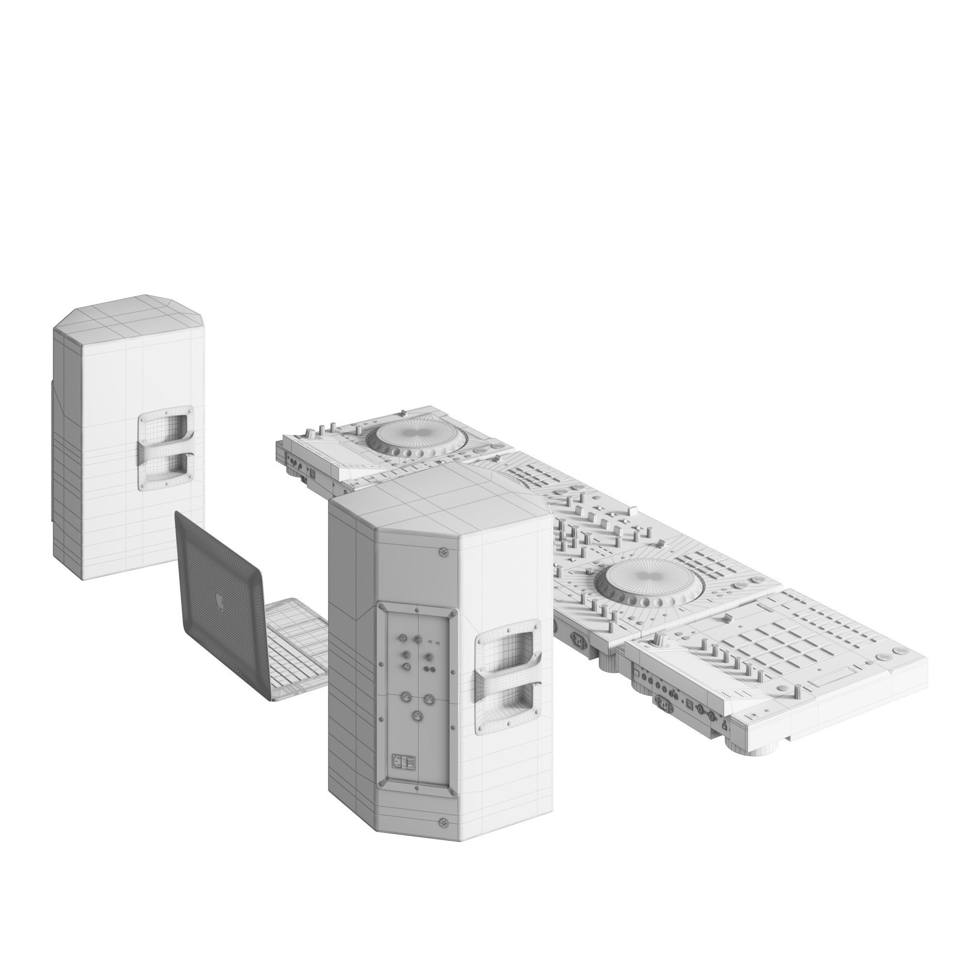 Pioneer DJ Music Set 3D model_9