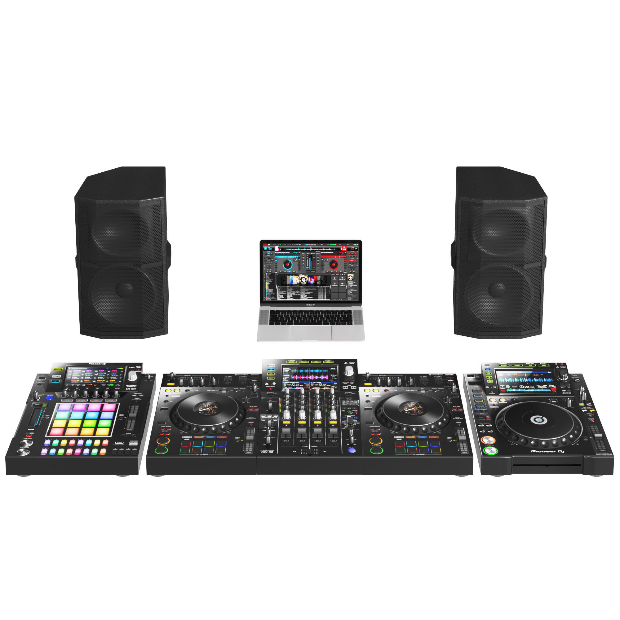 Pioneer DJ Music Set 3D model_1