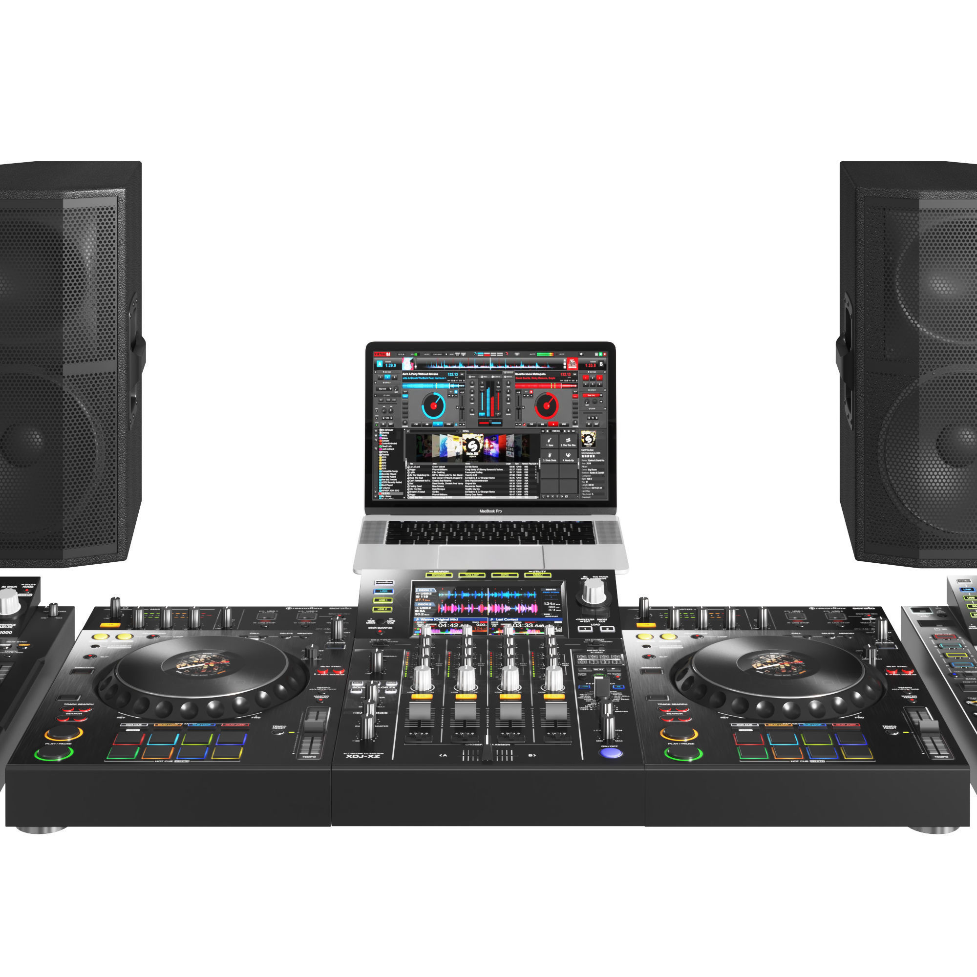 Pioneer DJ Music Set 3D model_4