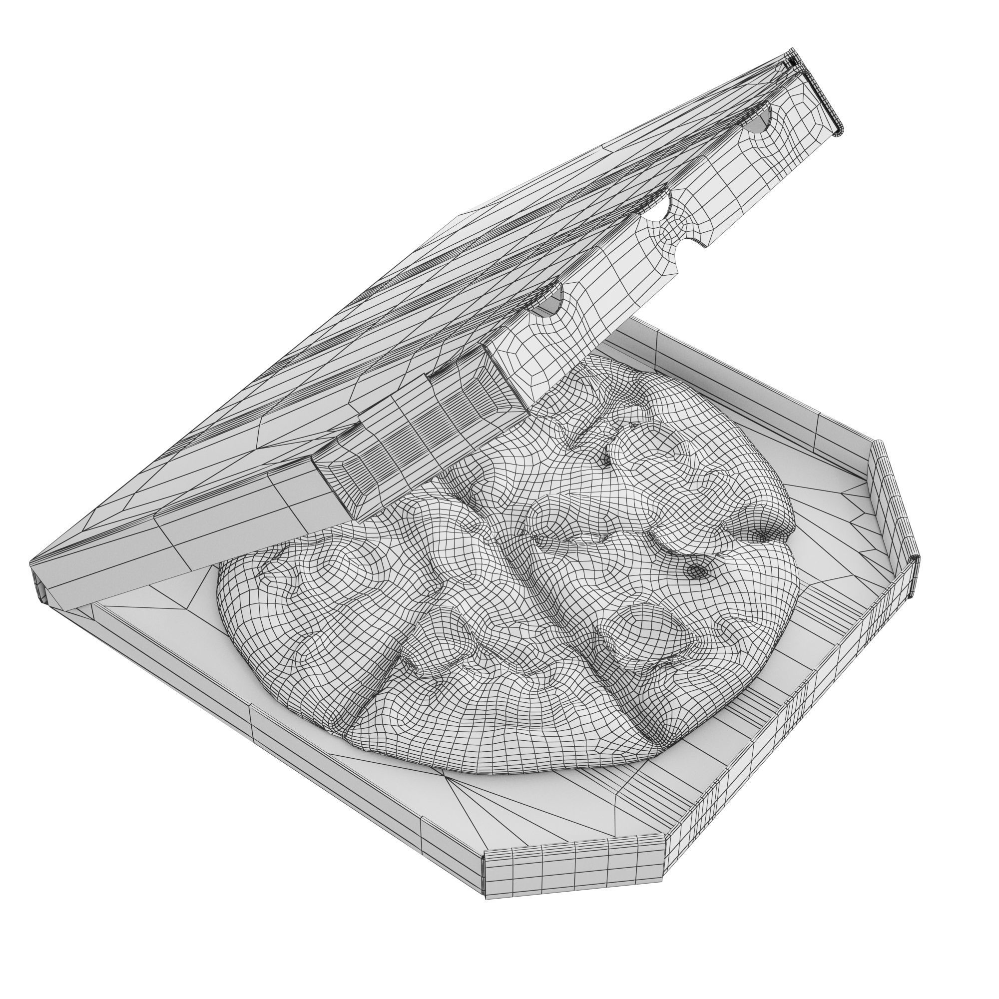 Pizza in box 3D model_15