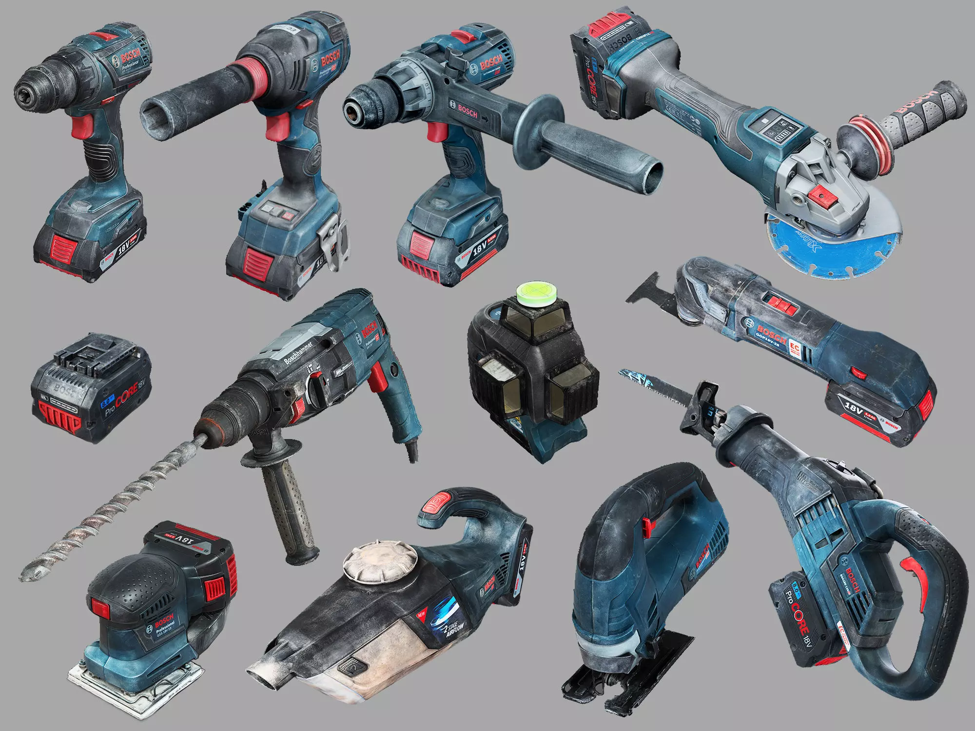 Bosch Power Tools RAW Scans Pack 3D Model Collection_0