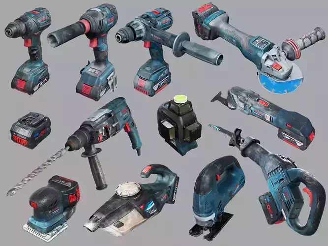 Bosch Power Tools RAW Scans Pack 3D Model Collection