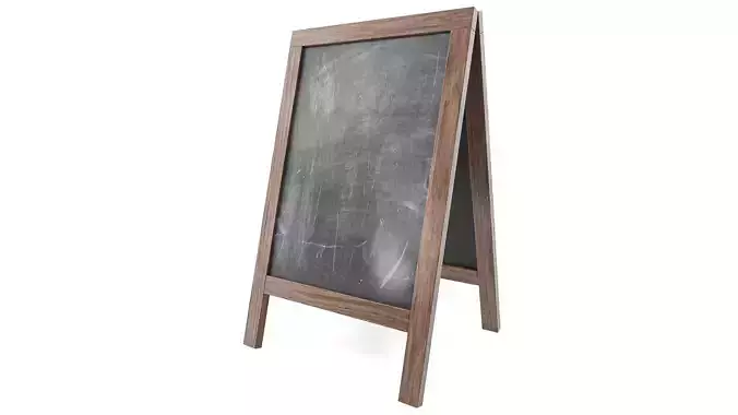 Chalkboard street display mockup 03