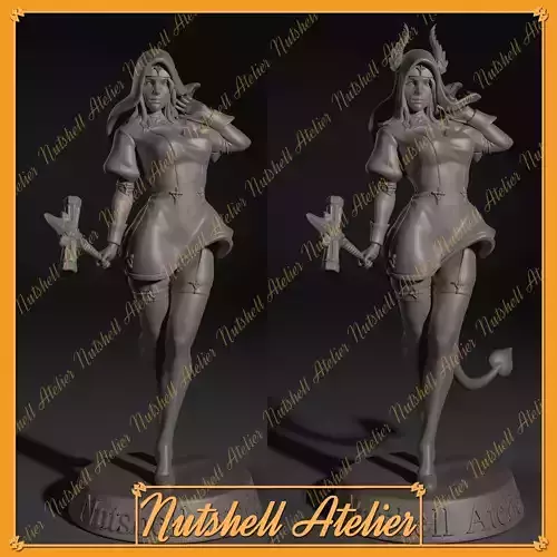 Nutshell Atelier - Succubus nun - priest - NSFW