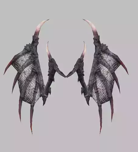 Demon Wing Low-poly 3D model