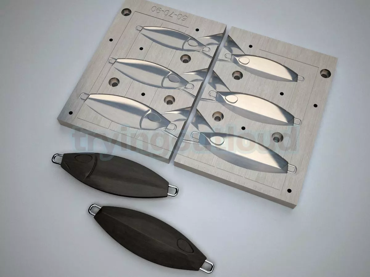 50-60-70 GR SlowRocker Likeness Metal JIg Mold 3D print model