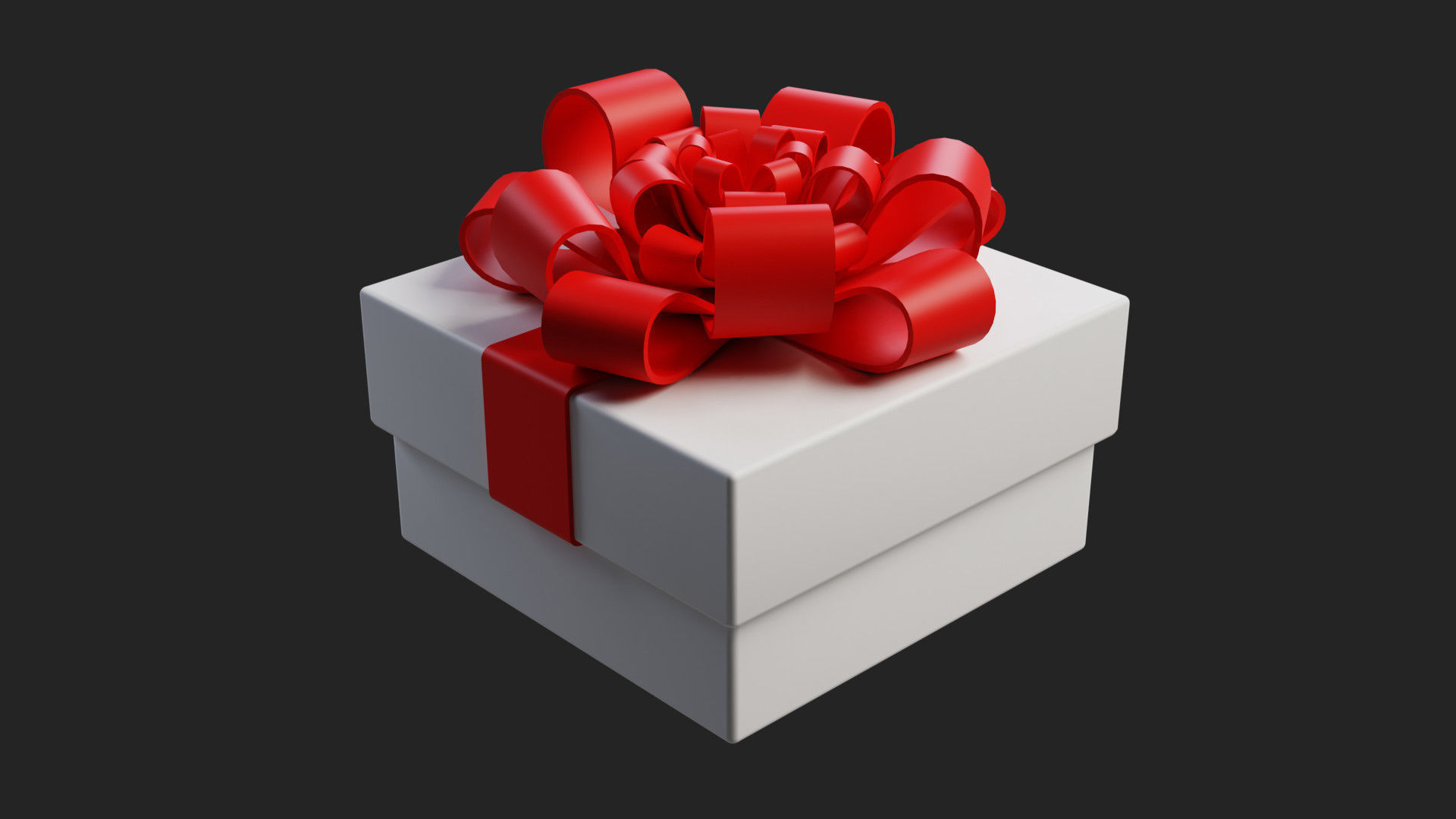 Gift box Low-poly 3D model