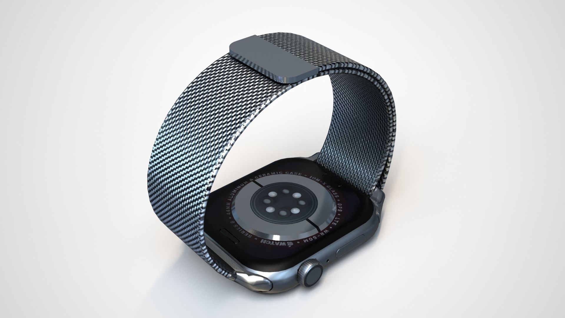 Apple Watch 6 Low-poly 3D model_5
