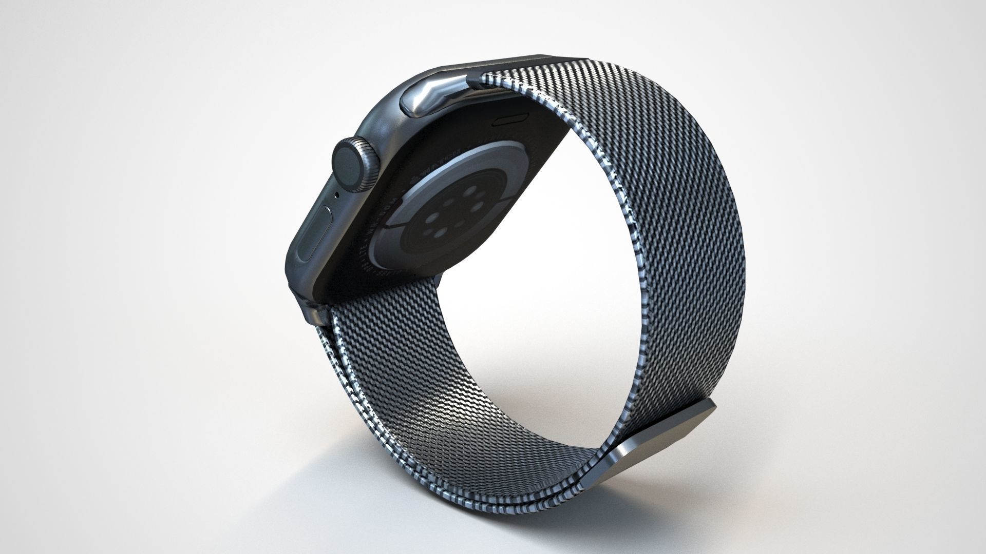 Apple Watch 6 Low-poly 3D model_36