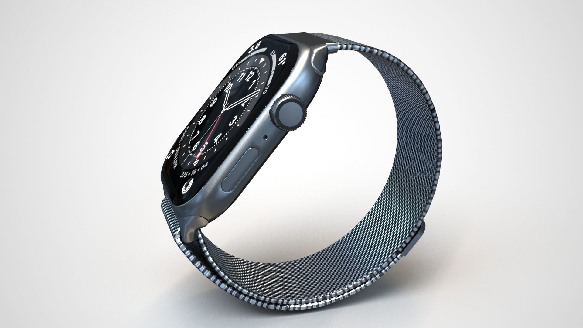 Apple Watch 6 Low-poly 3D model_42