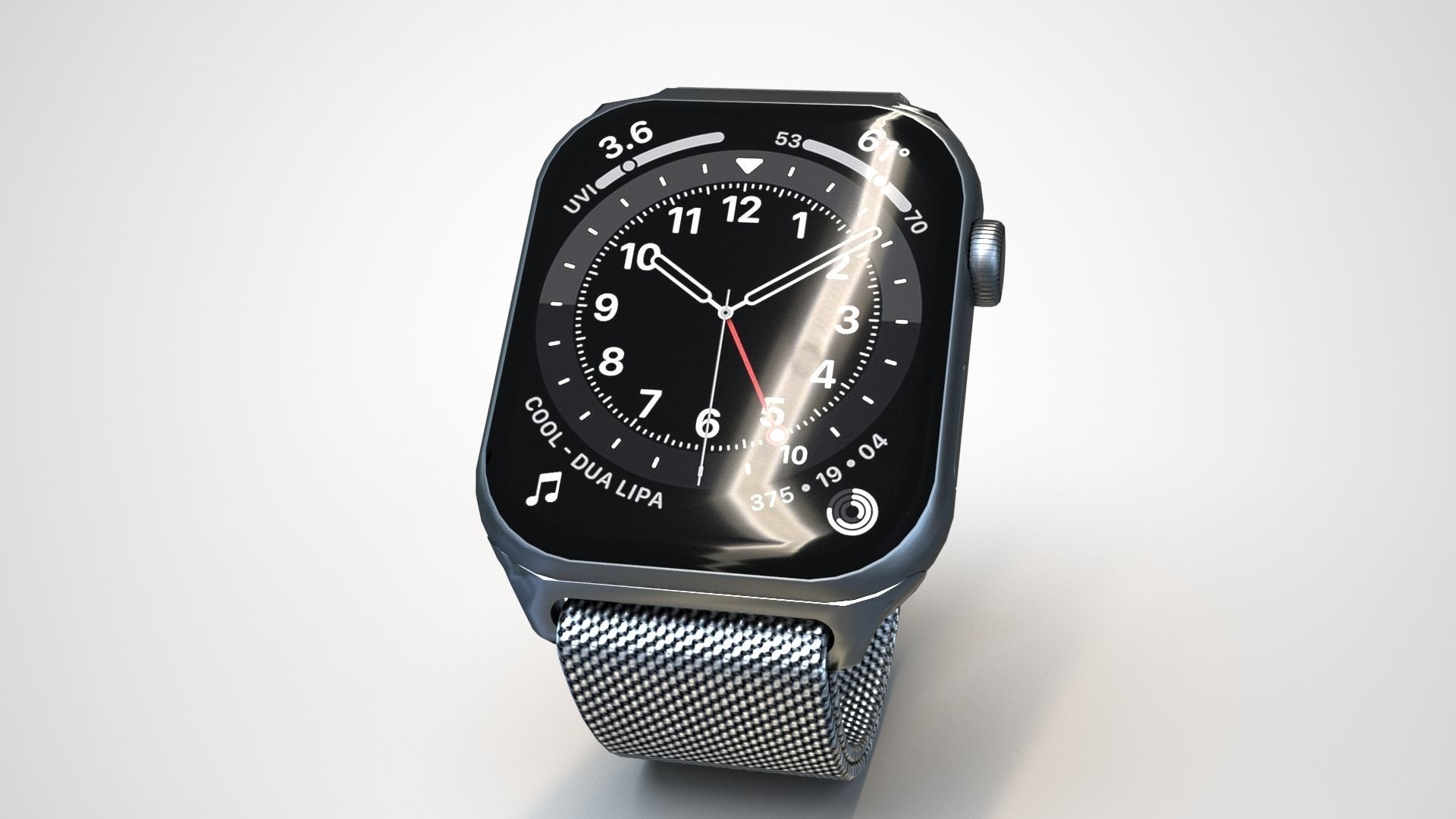 Apple Watch 6 Low-poly 3D model_12