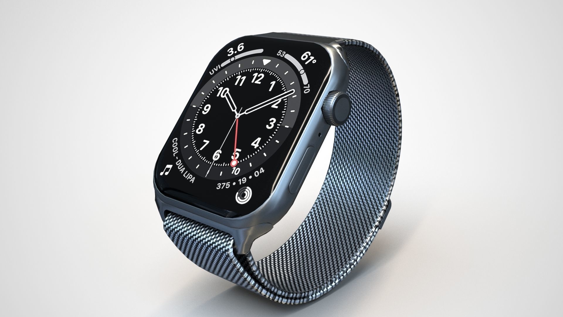 Apple Watch 6 Low-poly 3D model_9
