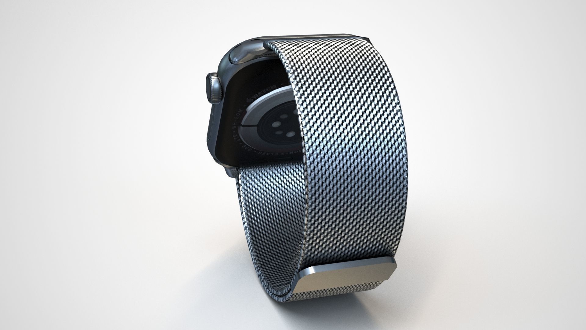 Apple Watch 6 Low-poly 3D model_33