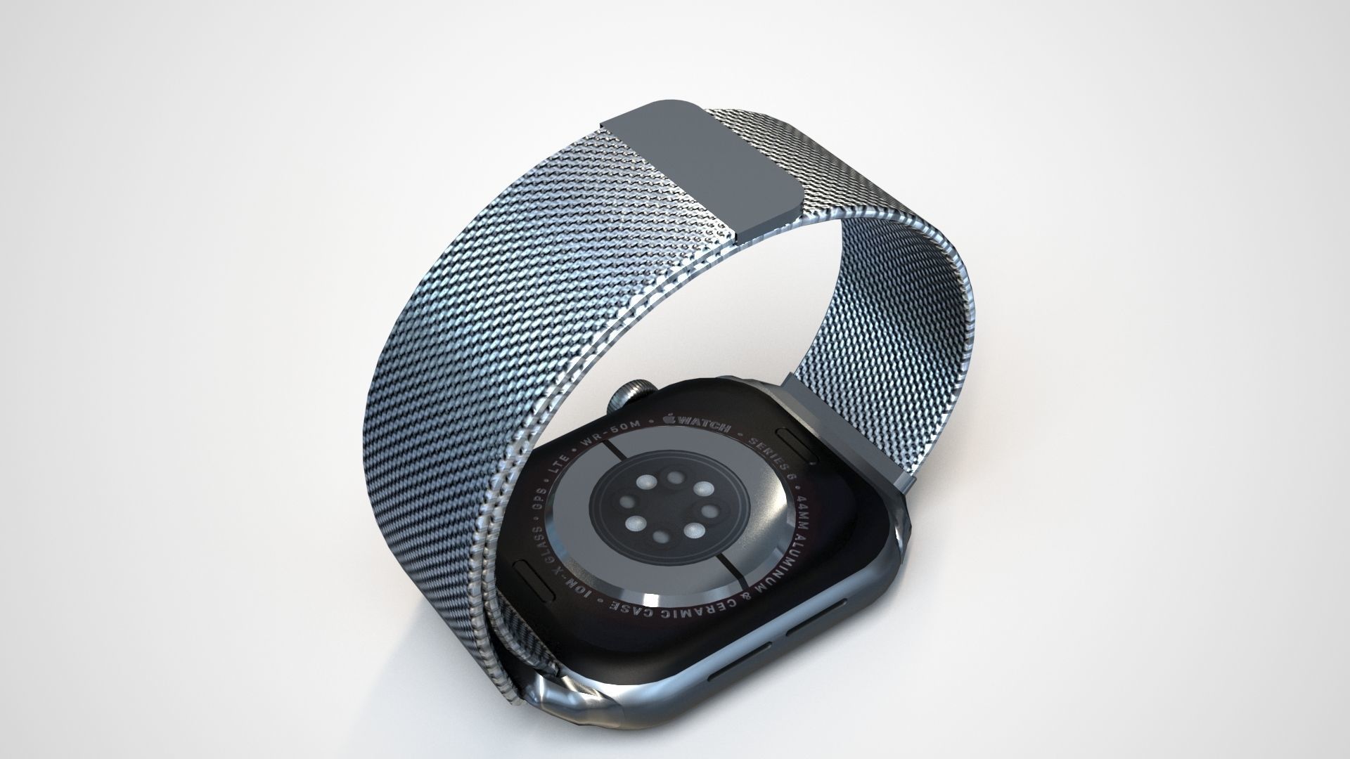 Apple Watch 6 Low-poly 3D model_4