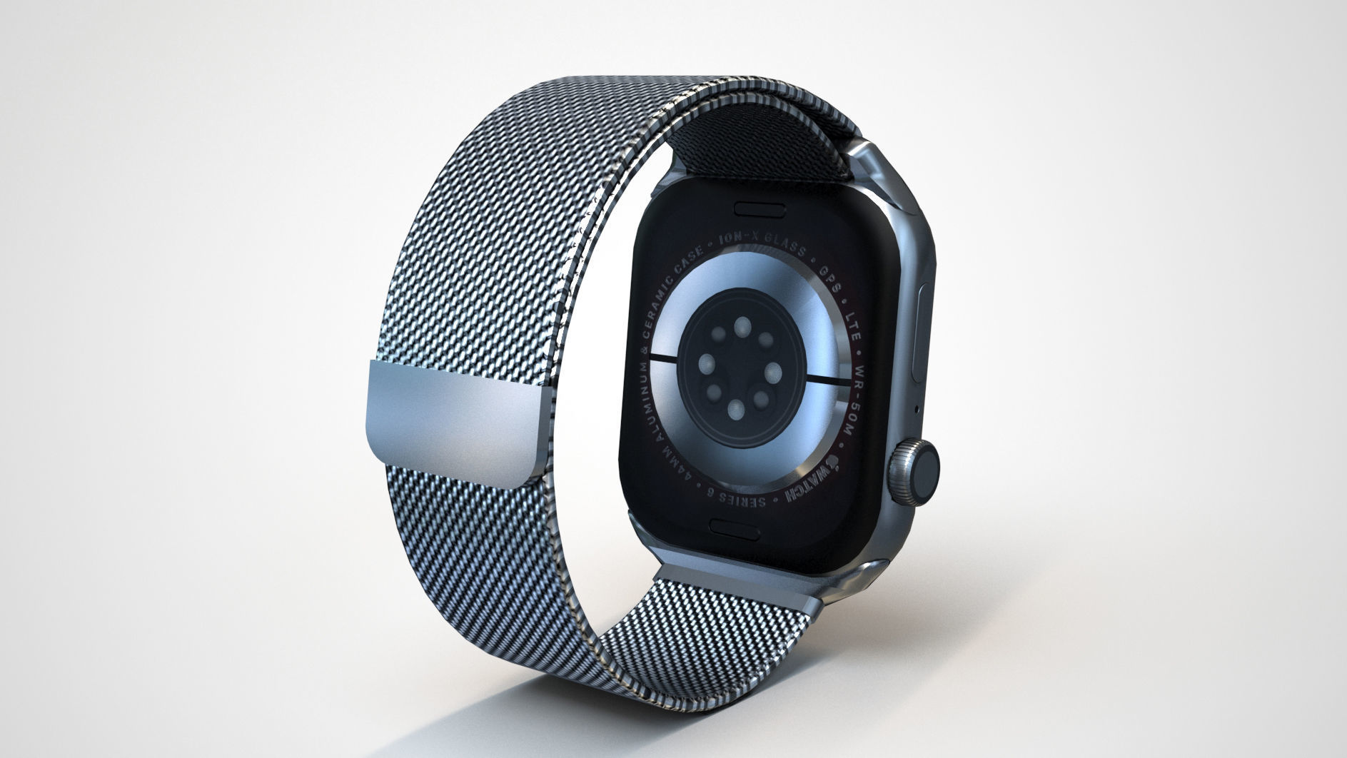 Apple Watch 6 Low-poly 3D model_3