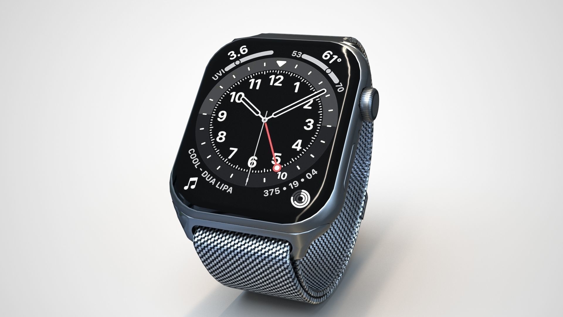 Apple Watch 6 Low-poly 3D model_11