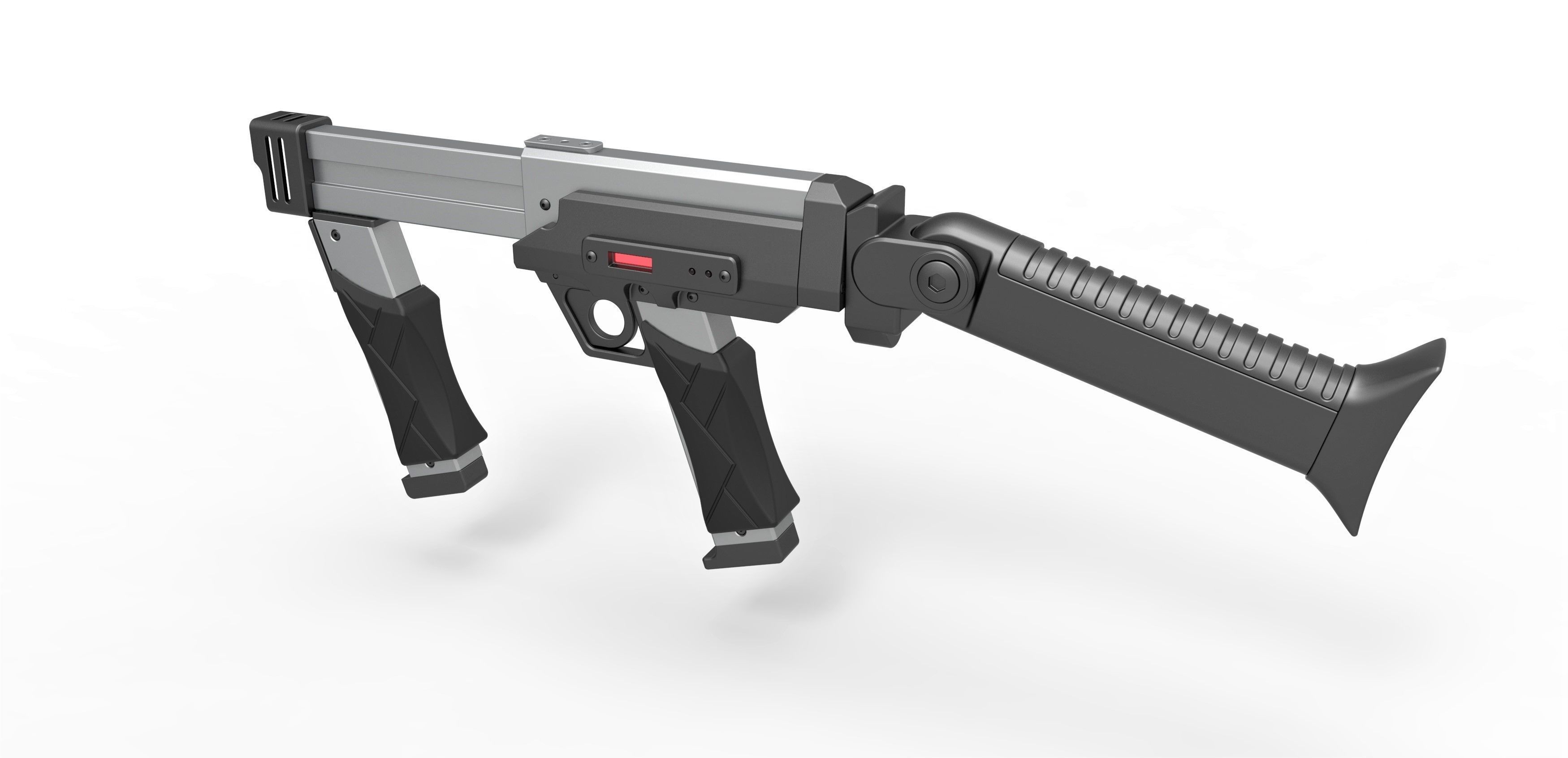 Blaster rifle from the movie Lost in space 1998 3D model_9