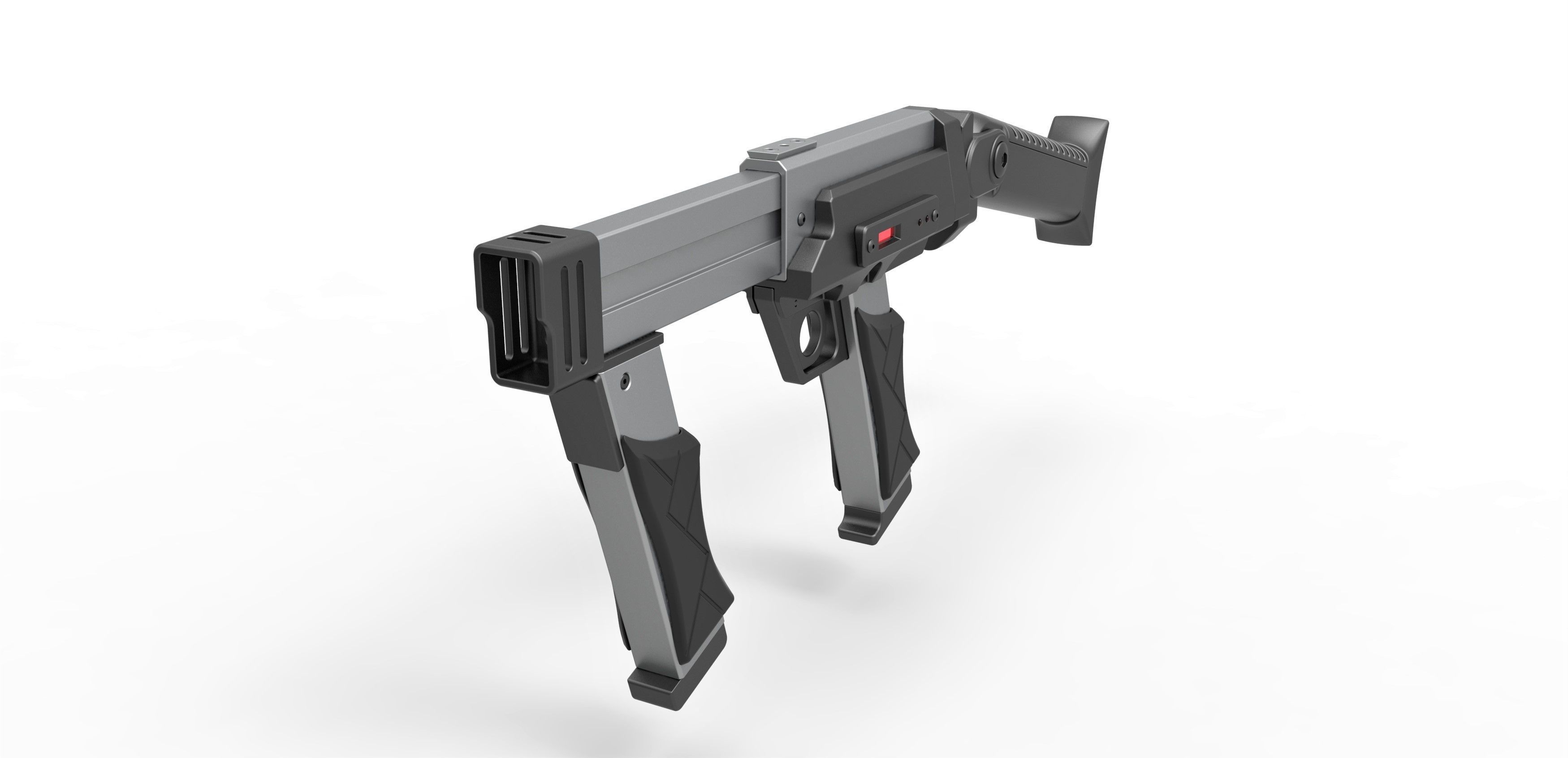 Blaster rifle from the movie Lost in space 1998 3D model_4