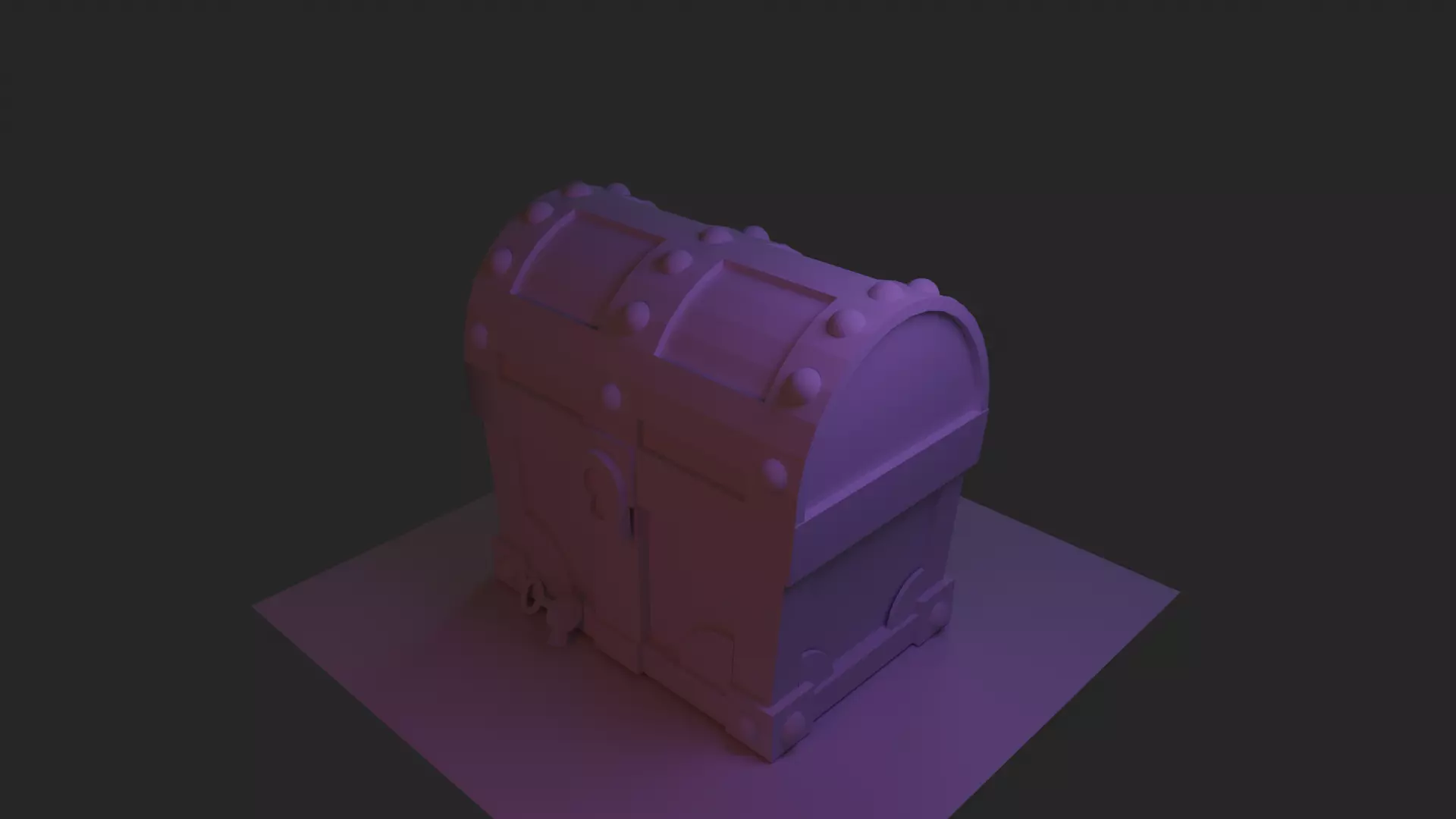 MedievalChest chest Free low-poly 3D model_0