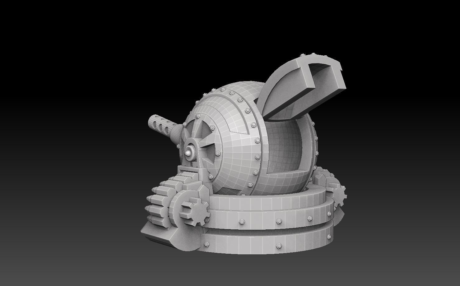 Ball Turret 3D print model_9